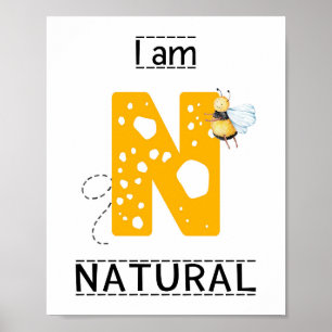 Póster Soy natural