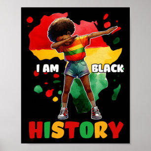 Póster Soy Niños Historia Negra Chicas Mujeres Historia N
