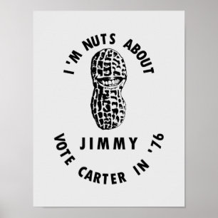 Póster Soy Nuts sobre la elección 1976 de Jimmy Carter