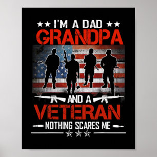 Póster Soy Papá Abuelo Orgulloso Día De Los Padres Vetera