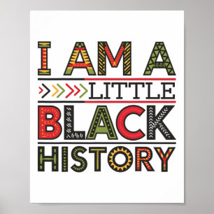 Póster Soy poco Mes de la Historia Negra Afroamericano H