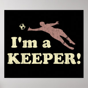 Póster Soy portero del fútbol del encargado