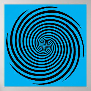 Póster Soy Poster de Hipnosis Azul