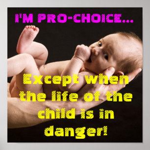 Póster Soy pro-Elección Excepto....PRO LIFE 2