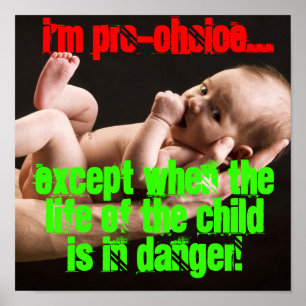 Póster ¡Soy proabortista excepto… FAVORABLE VIDA!