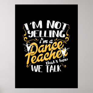 Póster Soy Profesora De Baile