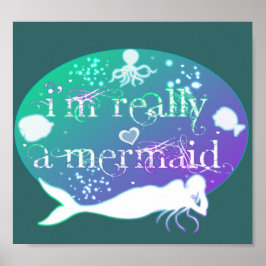Póster Soy realmente una poster de sirenas