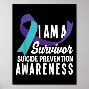 Póster Soy Sobreviviente De La Conciencia De Prevención D