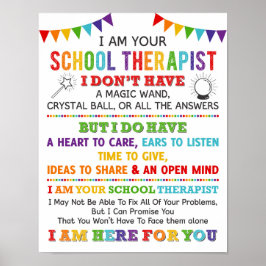Póster Soy Su Poster De Terapia Escolar