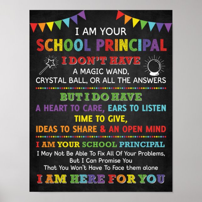 Póster Soy Su Poster Principal De La Escuela (Frente)
