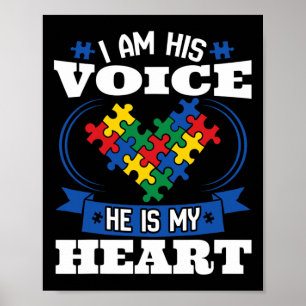 Póster Soy su voz, él es mi corazón Hijo Conciencia del A