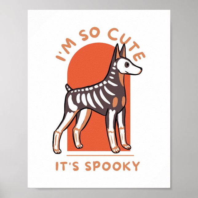 Póster Soy Tan Agradable Que Es Un Perro De Halloween Esp (Frente)