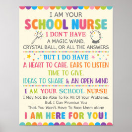 Póster Soy tu enfermera escolar