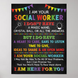 Póster Soy tu Poster de trabajador social escolar