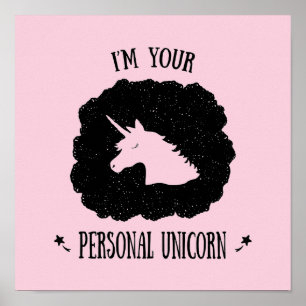 Póster Soy tu Unicornio personal