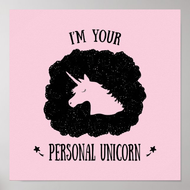 Póster Soy tu Unicornio personal (Frente)