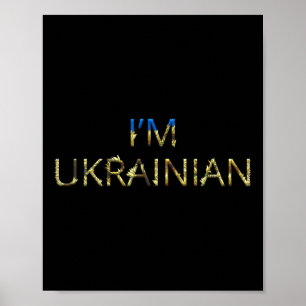 Póster Soy ucraniano - Camiseta Ucrania Girasol Retro Ucr