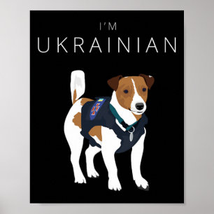 Póster Soy ucraniano famoso patrocinador de perros Bander
