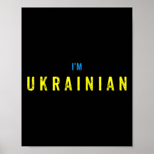 Póster Soy ucraniano Vintage Ucrania 