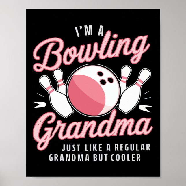 Póster Soy un boliche divertido para la abuela (Frente)