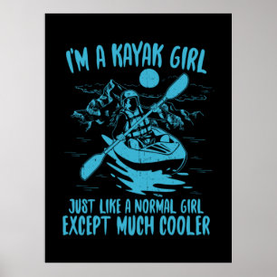 Póster Soy Un Chica Kayak