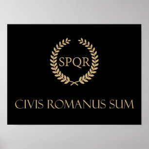 Póster Soy un ciudadano romano - Civis Romanus Sum
