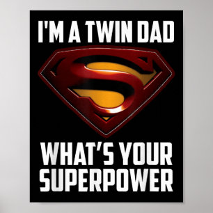 Póster Soy Un Doble Papá-Cuál Es Tu Superpoder