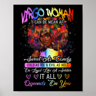 Póster Soy un dulce Chica Virgo, pues todo depende de
