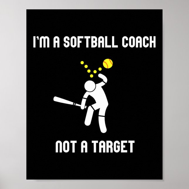 Póster Soy un entrenador de software, no un objetivo, div (Frente)