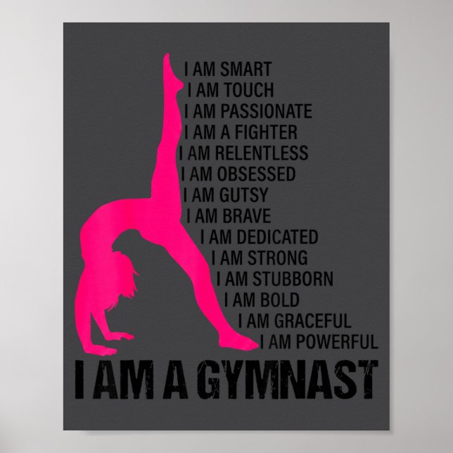 Póster Soy un gimnasta (Frente)