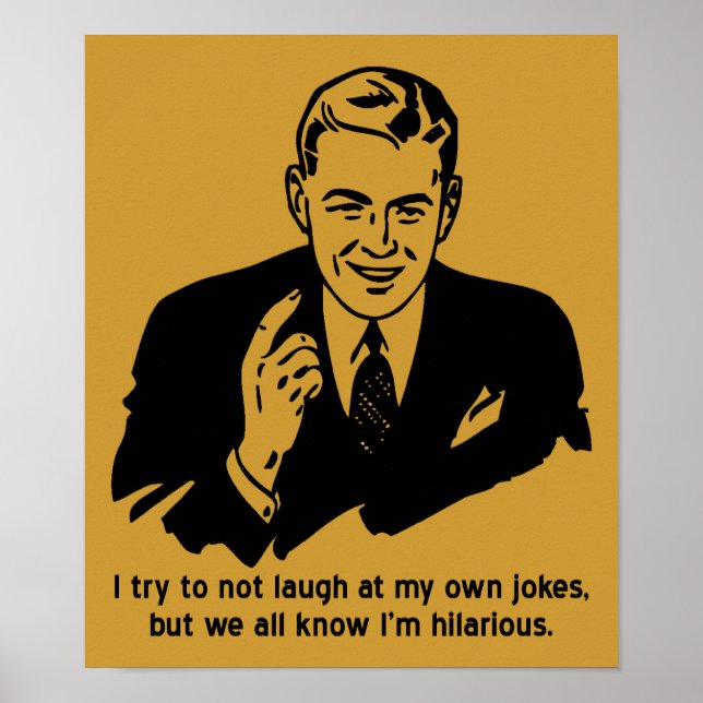 Póster Soy un gracioso Rótulo Poster (Frente)