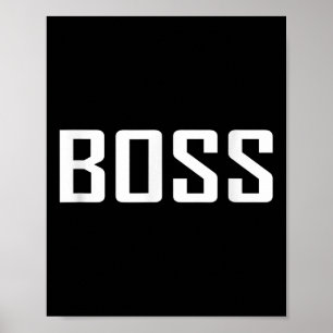 Póster Soy Un Gran Jefe Con Gráfico De Citas Motivacional