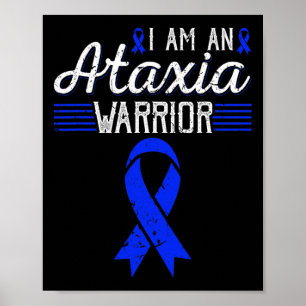 Póster Soy un guerrero de Ataxia, conciencia de la cinta 