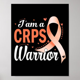 Póster Soy Un Guerrero De Crps Naranja De Sensibilización