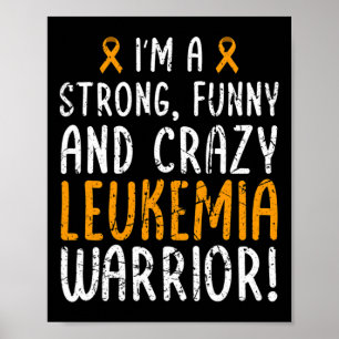 Póster ¡Soy un guerrero de la leucemia! Mes de sensibiliz