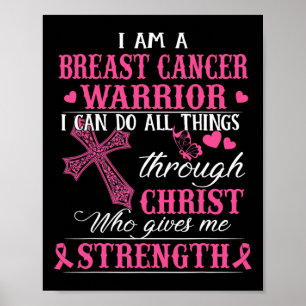 Póster Soy Un Guerrero Del Cáncer De Mama Que Puedo Hacer
