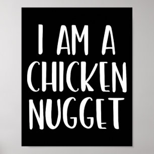 Póster Soy un Halloween con nugget de pollo Soy un disfra