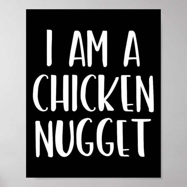 Póster Soy un Halloween con nugget de pollo Soy un disfra (Frente)