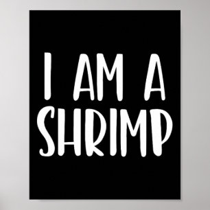 Póster Soy un Halloween de camarones Soy un simple disfra
