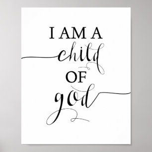 Póster Soy Un Hijo De Dios.