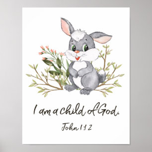 Póster Soy Un Hijo De Dios, Un Verso De Biblia Infantil,