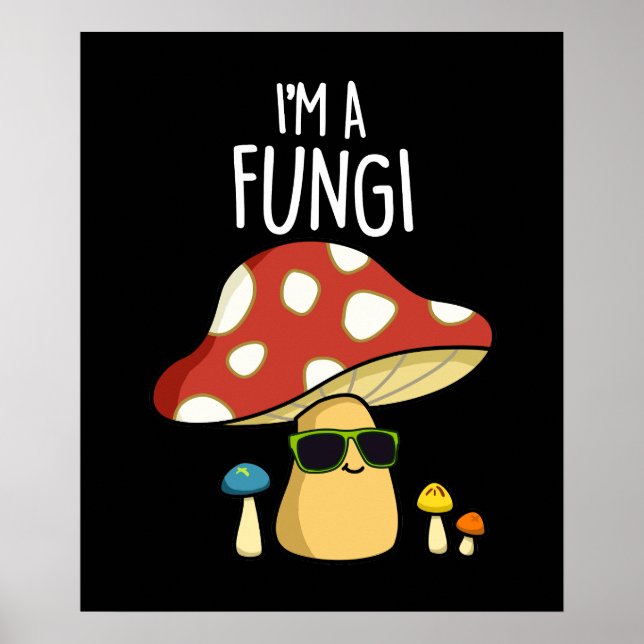 Póster Soy un hongos hongos hongos hongos Pun Dark BG (Frente)