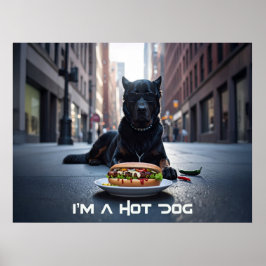 PÓSTER SOY UN HOT DOG - CHILI DOG -