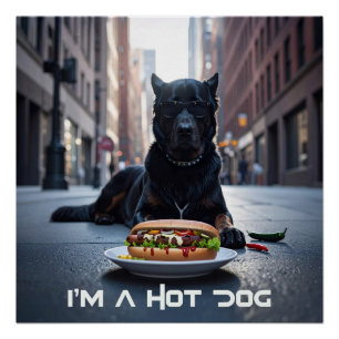 PÓSTER SOY UN HOT DOG - CHILI DOG -