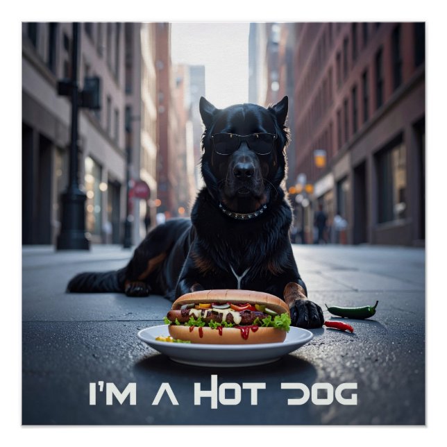 PÓSTER SOY UN HOT DOG - CHILI DOG - (Anverso)