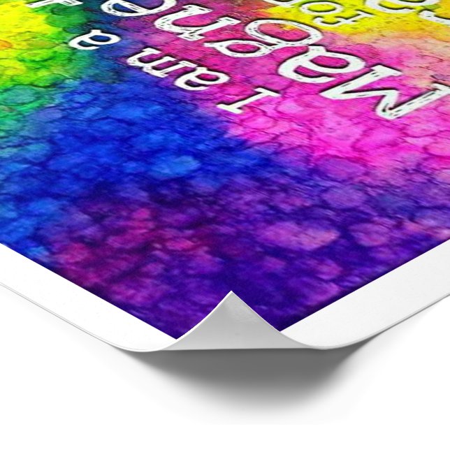 Póster Soy un imán para la afirmación de milagros poster (Esquina)