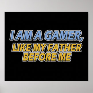 Póster Soy un jugador, como mi padre antes que yo