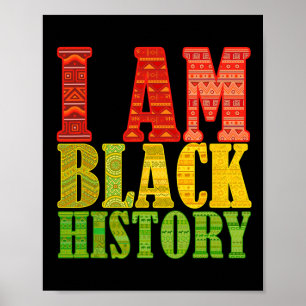Póster Soy un Junetee Afroamericano Fuerte en Historia Ne