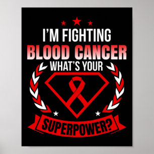 Póster Soy un luchador contra el cáncer de sangre