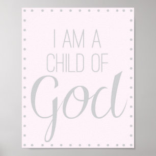 Póster Soy un niño de Dios.